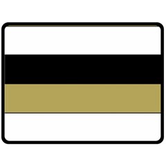 Black Brown Gold White Horizontal Stripes Elegant 8000 Sv Festive Stripe Fleece Blanket (large) 