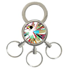 Colorful Big Bang 3-ring Key Chains