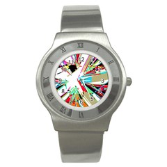 Colorful Big Bang Stainless Steel Watch