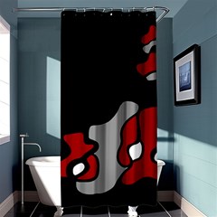 Red Creativity 2 Shower Curtain 36  X 72  (stall) 