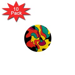 Colorful Spot 1  Mini Magnet (10 Pack) 