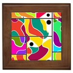 Colorful windows  Framed Tiles Front