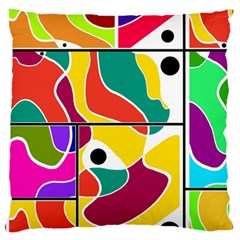 Colorful Windows  Standard Flano Cushion Case (one Side)