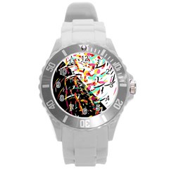 Little Things  Round Plastic Sport Watch (l)