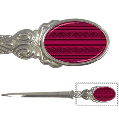 Red Barbwire Pattern Letter Openers