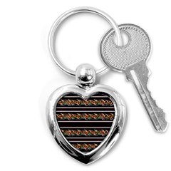 Colorful Barbwire Key Chains (heart) 