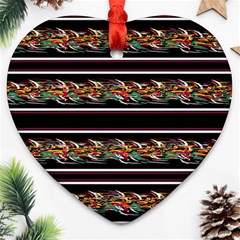 Colorful Barbwire Heart Ornament (2 Sides)