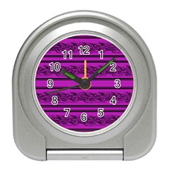 Magenta Barbwire Travel Alarm Clocks