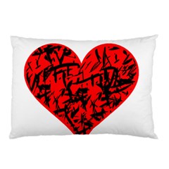 Valentine Hart Pillow Case (two Sides)