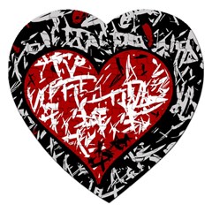 Red Graffiti Style Hart  Jigsaw Puzzle (heart)