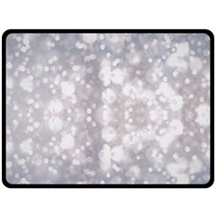 Light Circles, Rouge Aquarel Painting Fleece Blanket (large) 