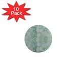 Light Circles, Mint green color 1  Mini Magnet (10 pack)  Front