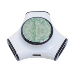 Light Circles, Mint Green Color 3-port Usb Hub