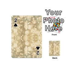 Light Circles, Brown Yellow Color Playing Cards 54 (mini) 