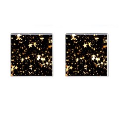 Golden Stars In The Sky Cufflinks (square)