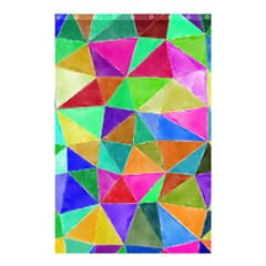 Triangles, Colorful Watercolor Art  Painting Shower Curtain 48  X 72  (small) 