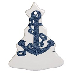 Anchor Pencil Drawing Art Ornament (christmas Tree) by picsaspassion