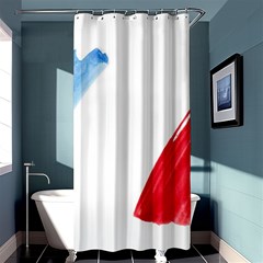 Tricolor Banner France Shower Curtain 36  X 72  (stall) 