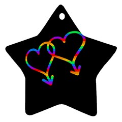 Love Is Love Star Ornament (two Sides) 