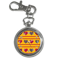 Decorative Harts Pattern Key Chain Watches