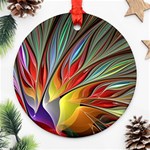 Fractal Bird of Paradise Ornament (Round) Front