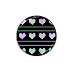 Pastel Harts Pattern Hat Clip Ball Marker (4 Pack) by Valentinaart