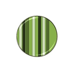 Greenery Stripes Pattern 8000 Vertical Stripe Shades Of Spring Green Color Hat Clip Ball Marker (10 Pack)