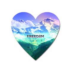 Freedom Heart Magnet by Brittlevirginclothing