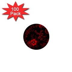 Small Red Roses 1  Mini Buttons (100 Pack)  by Brittlevirginclothing