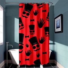 Gentlemen - Red Shower Curtain 36  X 72  (stall)  by Valentinaart