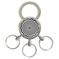 Spider Web Hypnotic 3-ring Key Chains by Amaryn4rt