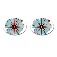 Navigation Cufflinks (oval) by Valentinaart