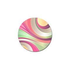 Abstract Colorful Background Wavy Golf Ball Marker (4 Pack) by Amaryn4rt