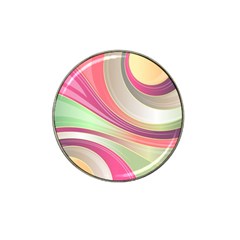 Abstract Colorful Background Wavy Hat Clip Ball Marker (10 Pack)