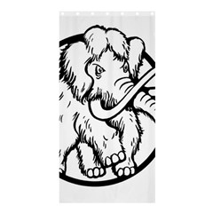 Mammoth Elephant Strong Shower Curtain 36  X 72  (stall) 