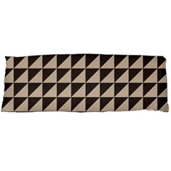 Brown Triangles Background Pattern  Body Pillow Case (dakimakura) by Amaryn4rt