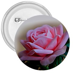 Rose Pink Flowers Pink Saturday 3  Buttons by Amaryn4rt