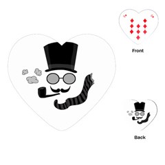 Invisible Man Playing Cards (heart)  by Valentinaart