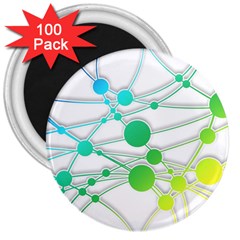 Network Connection Structure Knot 3  Magnets (100 Pack)