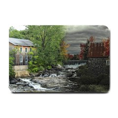 Landscape Summer Fall Colors Mill Small Doormat  by Amaryn4rt