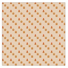 Christmas Wrapping Paper Large Satin Scarf (square)