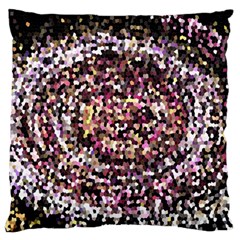 Mosaic Colorful Abstract Circular Large Cushion Case (two Sides) by Amaryn4rt