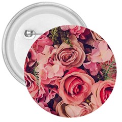 Beautiful Pink Roses 3  Buttons by Brittlevirginclothing