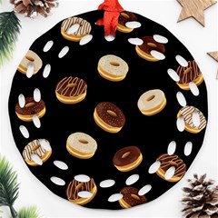 Donuts Round Filigree Ornament (two Sides) by Valentinaart