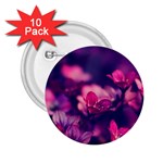 Blurry flowers 2.25  Buttons (10 pack)  Front