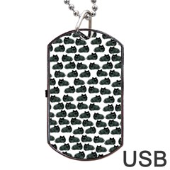 Black Cat Dog Tag Usb Flash (two Sides) by Brittlevirginclothing