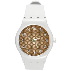 Background Seamless Repetition Round Plastic Sport Watch (m)