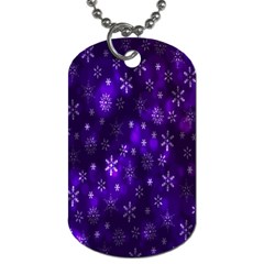 Bokeh Background Texture Stars Dog Tag (two Sides)