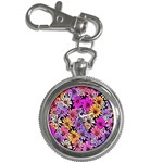 Floral Pattern Key Chain Watches Front