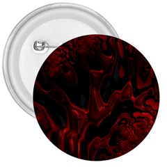 Fractal Red Black Glossy Pattern Decorative 3  Buttons